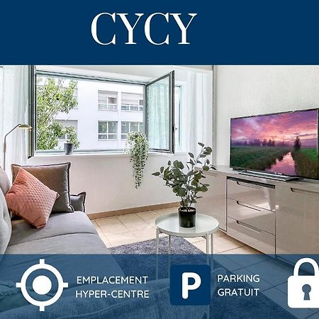 Homey Cycy - New / Free Parking / Hyper-Centre / Proche Geneve Annemasse Ngoại thất bức ảnh